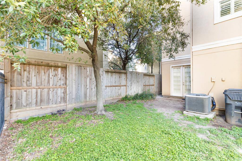private yard with access off the first floor bedroom