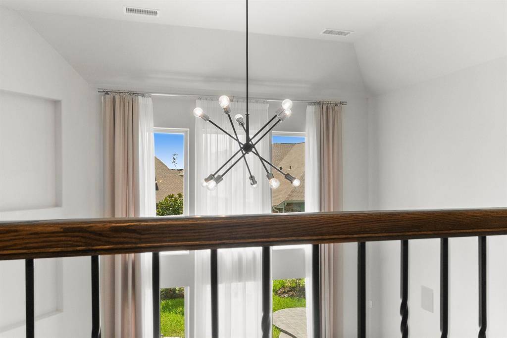 Game room overlooks the beautiful backyard