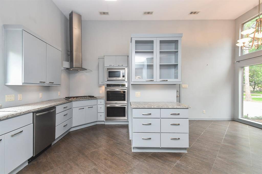 The perfect spot for an espresso machine / wine bar!
