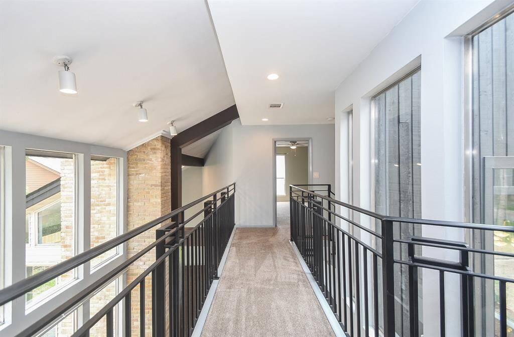 Upstairs catwalk hallway