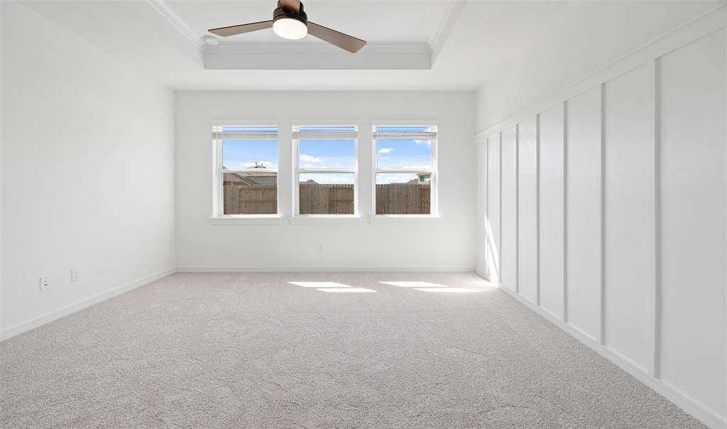 Spacious primary suite with feature wall (*Photo not of actual home and used for illustration purposes only.)