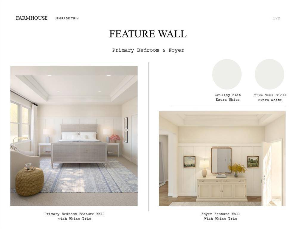 Farmhouse Look Palette 4: Trim Selection Sheet (*Artist rendering used for illustration purposes only.)