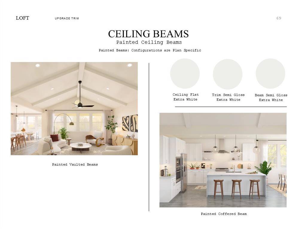 Loft Look Palette 3: Trim Selection Sheet (*Artist rendering used for illustration purposes only.)