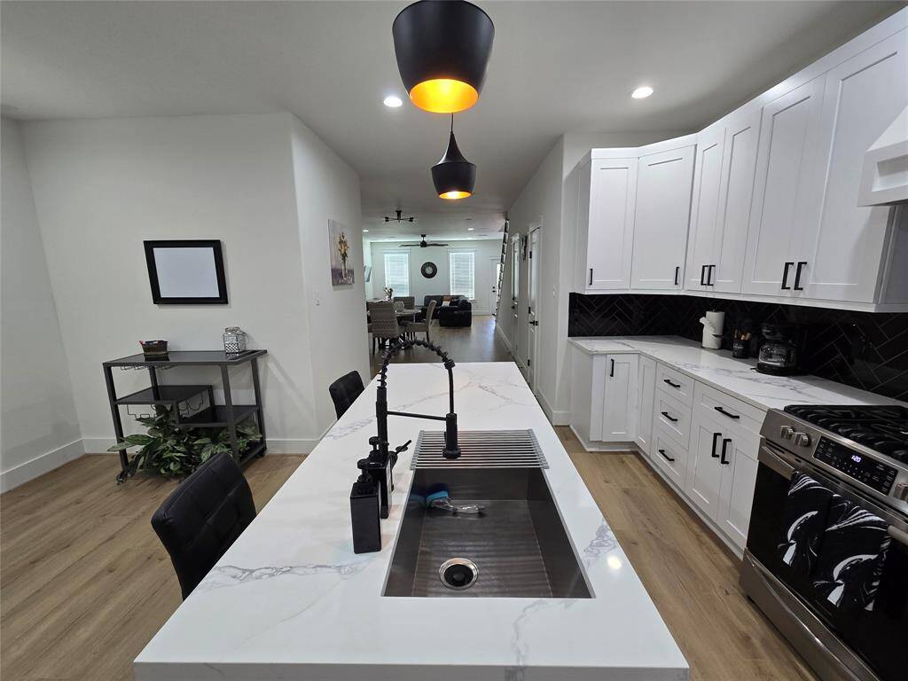 Kitchen looking into the living areas