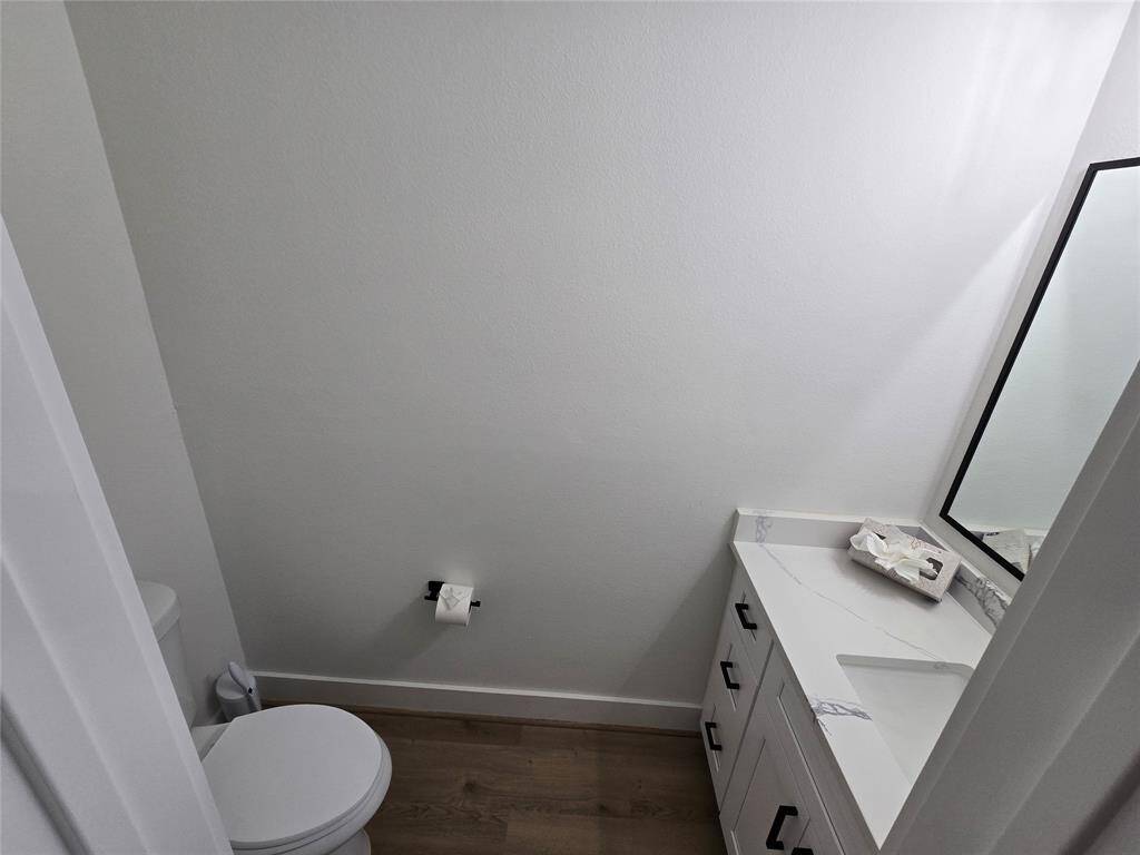 Half bath located downstairs