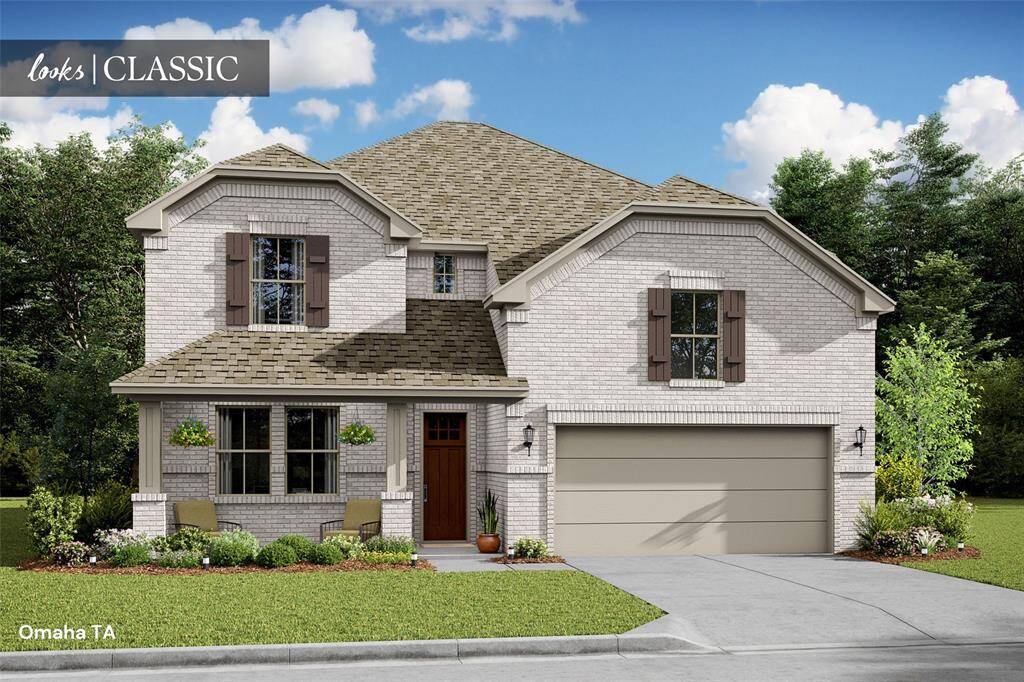 Stunning Omaha home design with elevation TA built by K. Hovnanian Homes in beautiful Cane Crossing. (*Artist rendering used for illustration purposes only.)