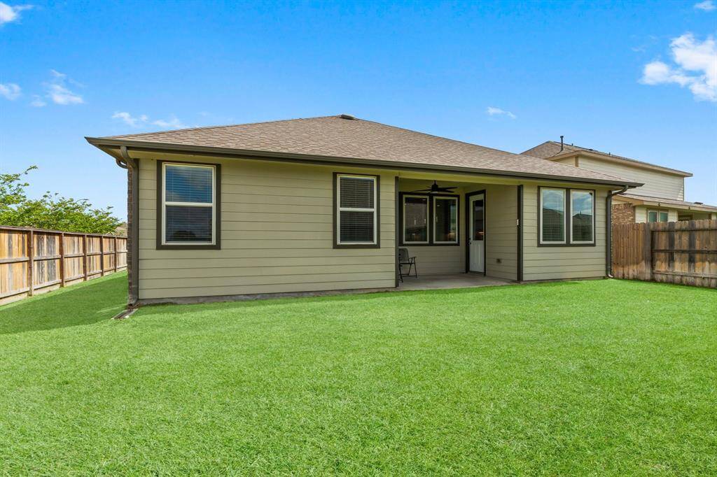 Well Maintained Exterior w/ Covered Rear Porch, Ceiling Fan and Lots of Privacy!