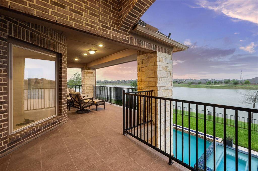 Upstairs covered patio with breathtaking views