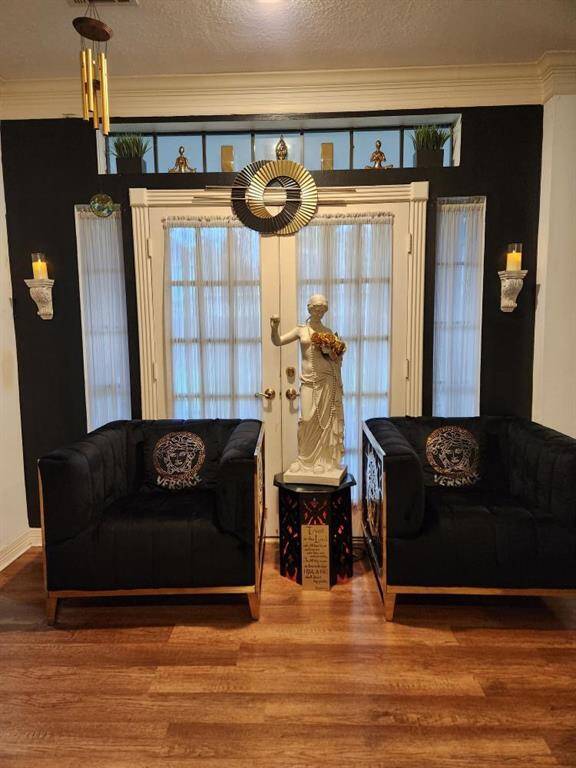 French doors leading to patio