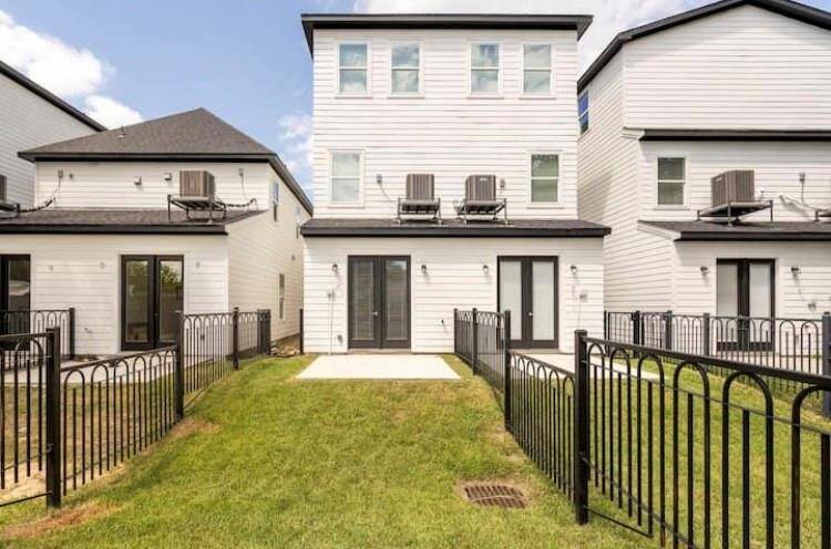 Gated back yard.