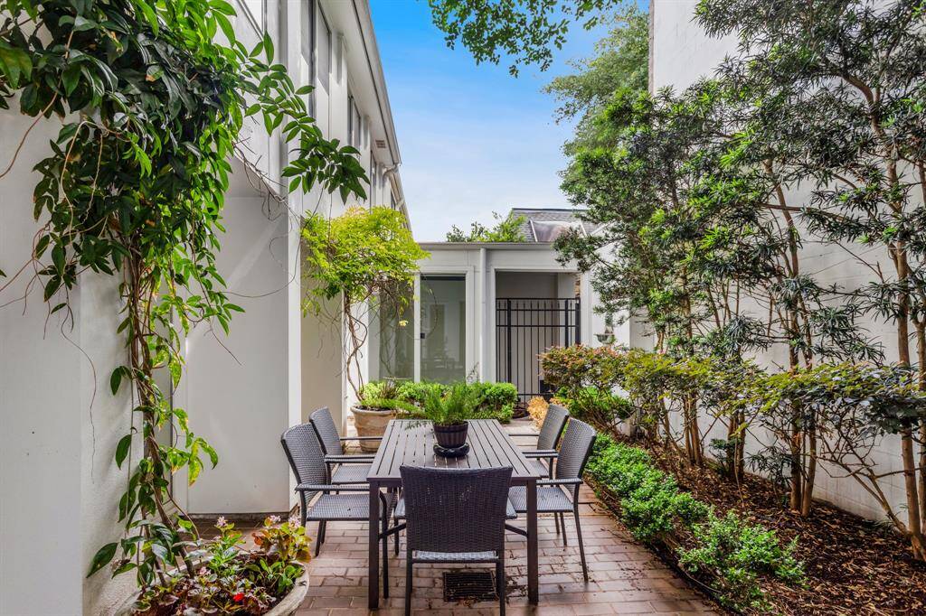The perfect patio space off of the living area located in the front of the home. Perfect for entertaining!