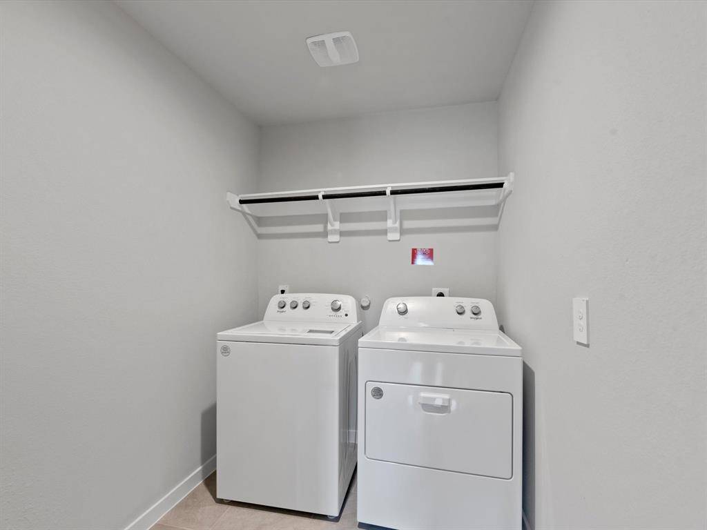 Included, washer & dryer!
