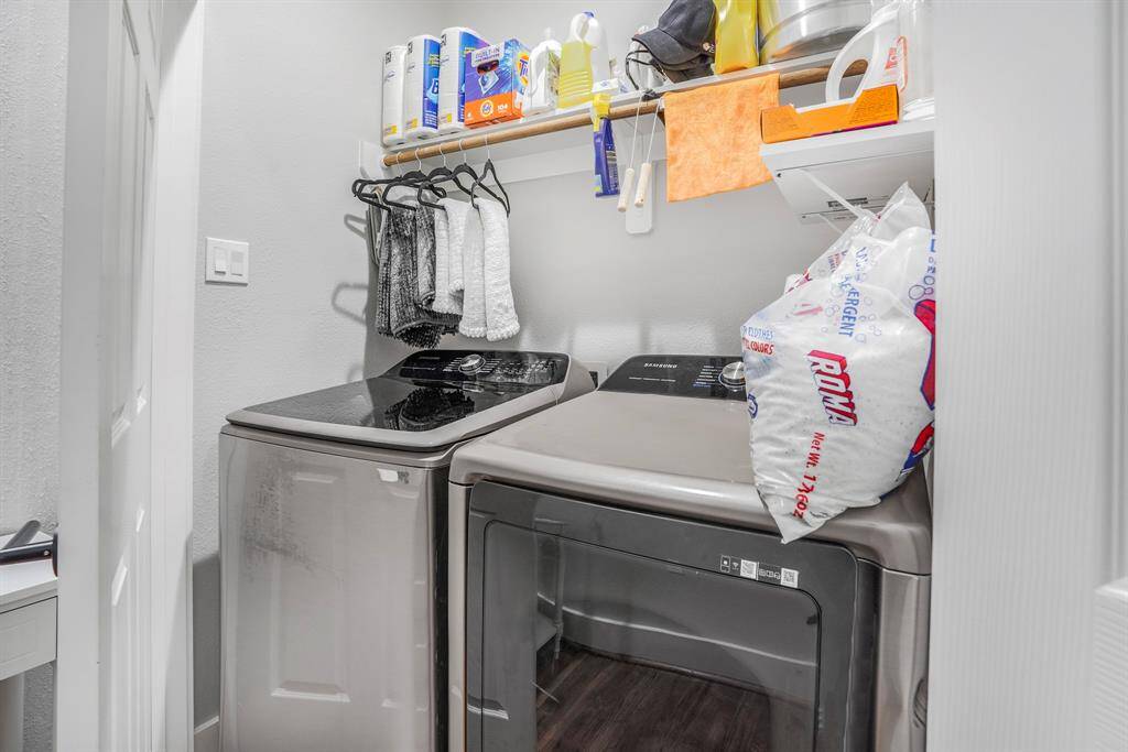 Inside laundry room