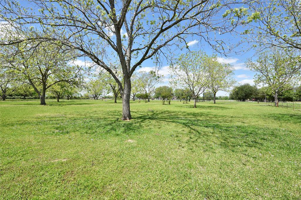 The home is set back off the road. Notice all the Pecan trees.