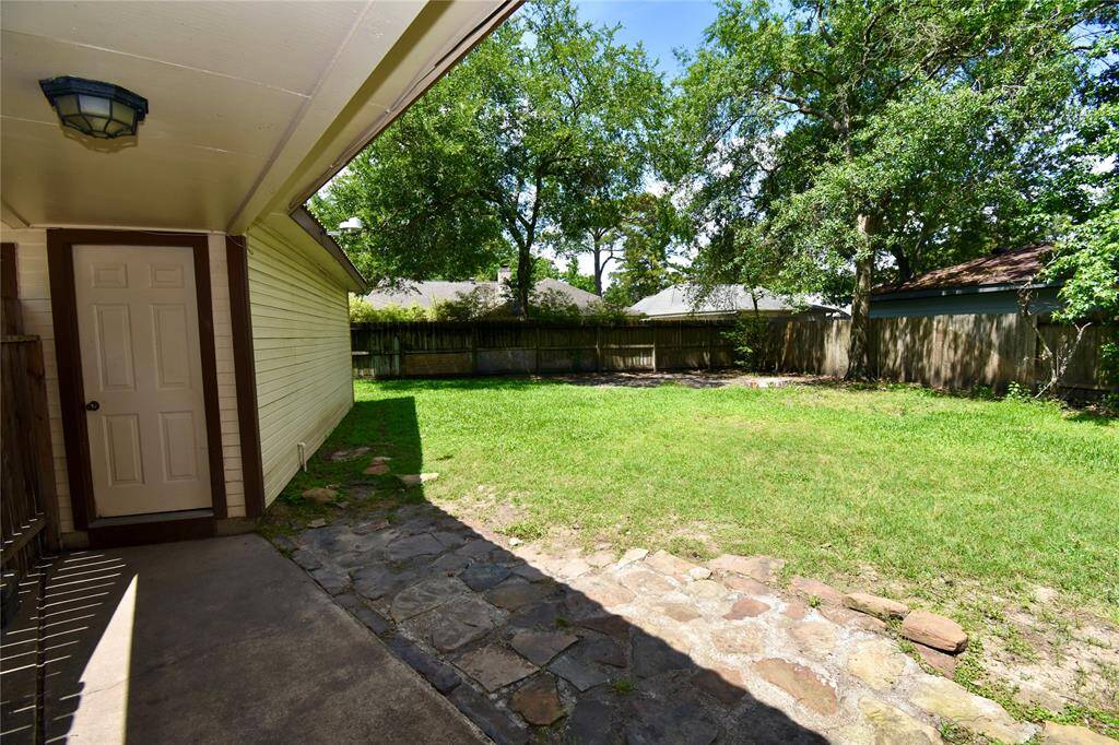Another view of the backyard.