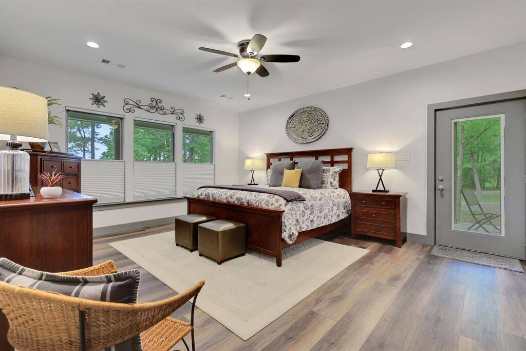 Spacious primary suite downstairs