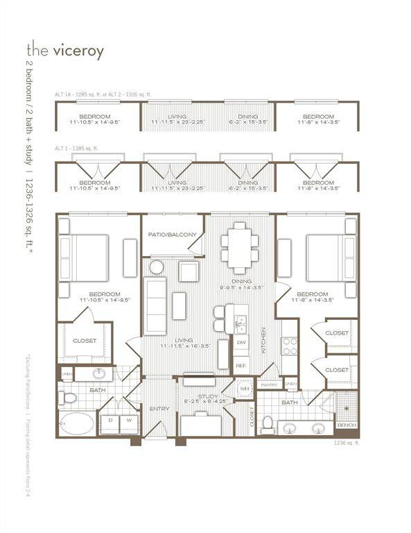 Great plan with split layout for roommates!