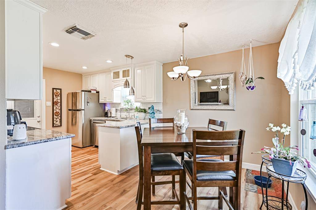 Dining and kitchen area