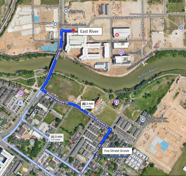 Only 2 minutes from Midway's East River! As East River Phase 1 finishes leasing, this entire area will be completely transformed into a vibrant hub similar to Midway's CITYCENTRE.