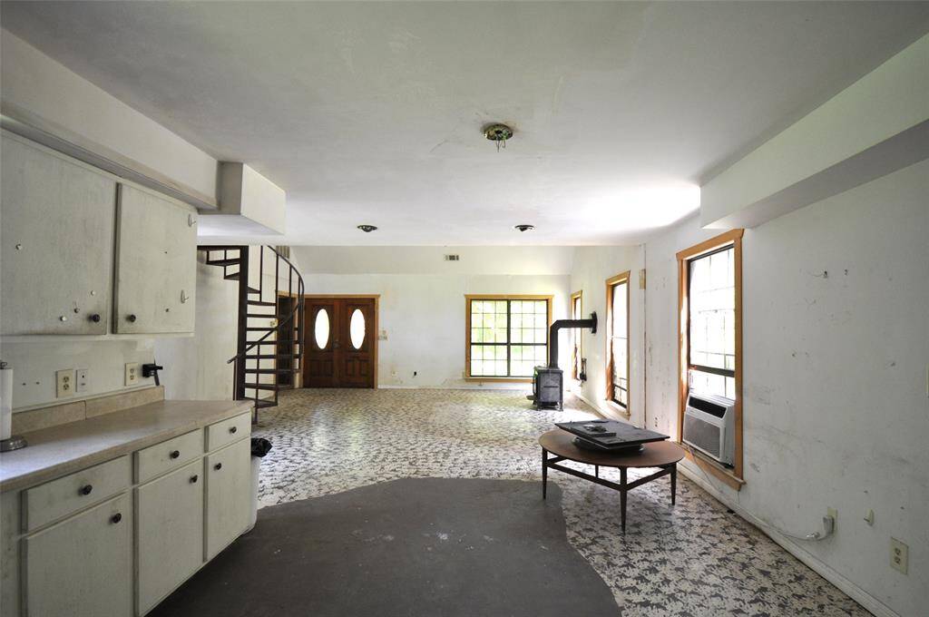 Lots of space from the kitchen, dining area and kitchen.