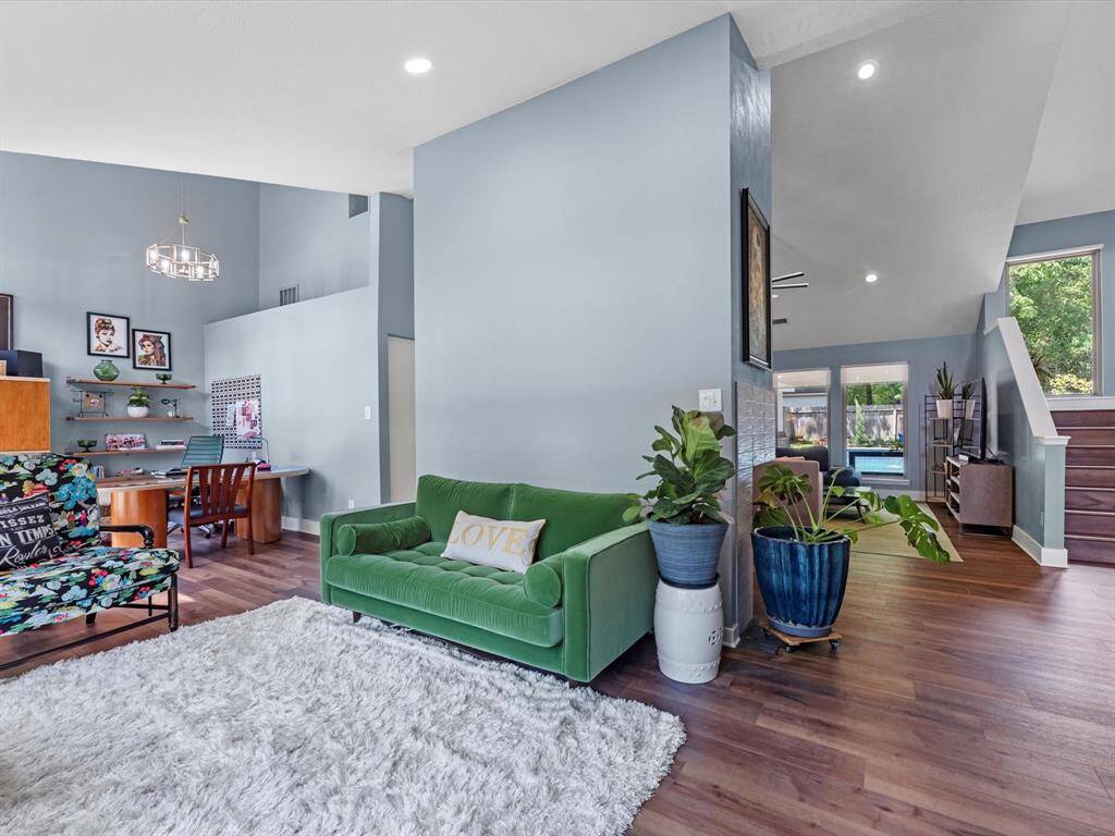 Looking back in the front living room towards the family room. There's space beyond here for a home office.
