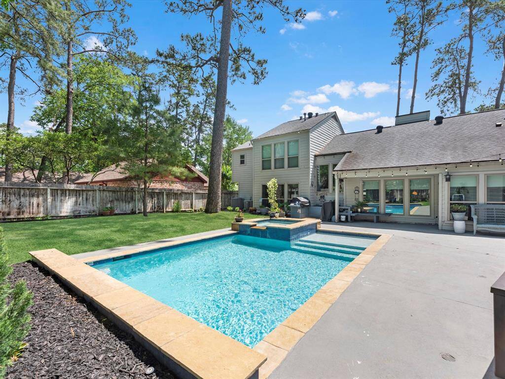 Pool was added a few years ago and is a beautiful touch to this oversized yard