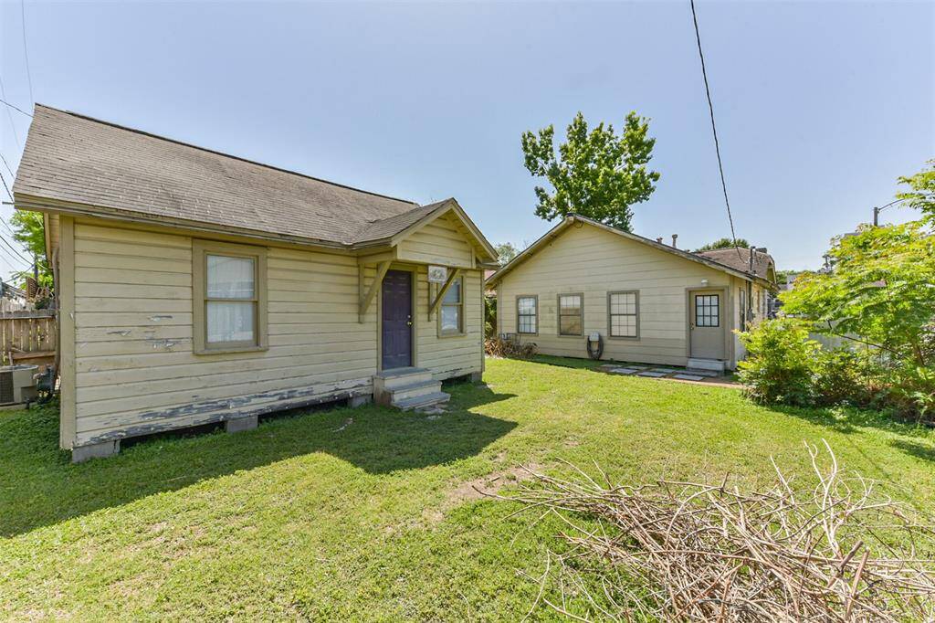 Property as seen from the back corner of the lot.