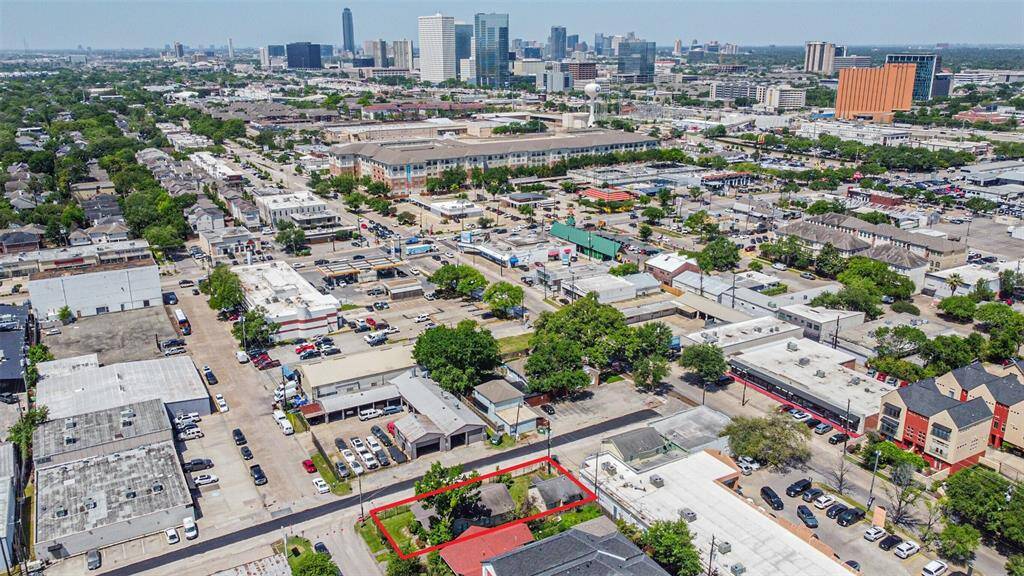 This view shows Greenway Plaza and the Galleria Area in the distance.