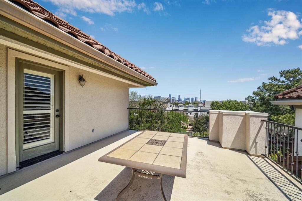 Roof Top Deck on Level Four with room for a table and chairs