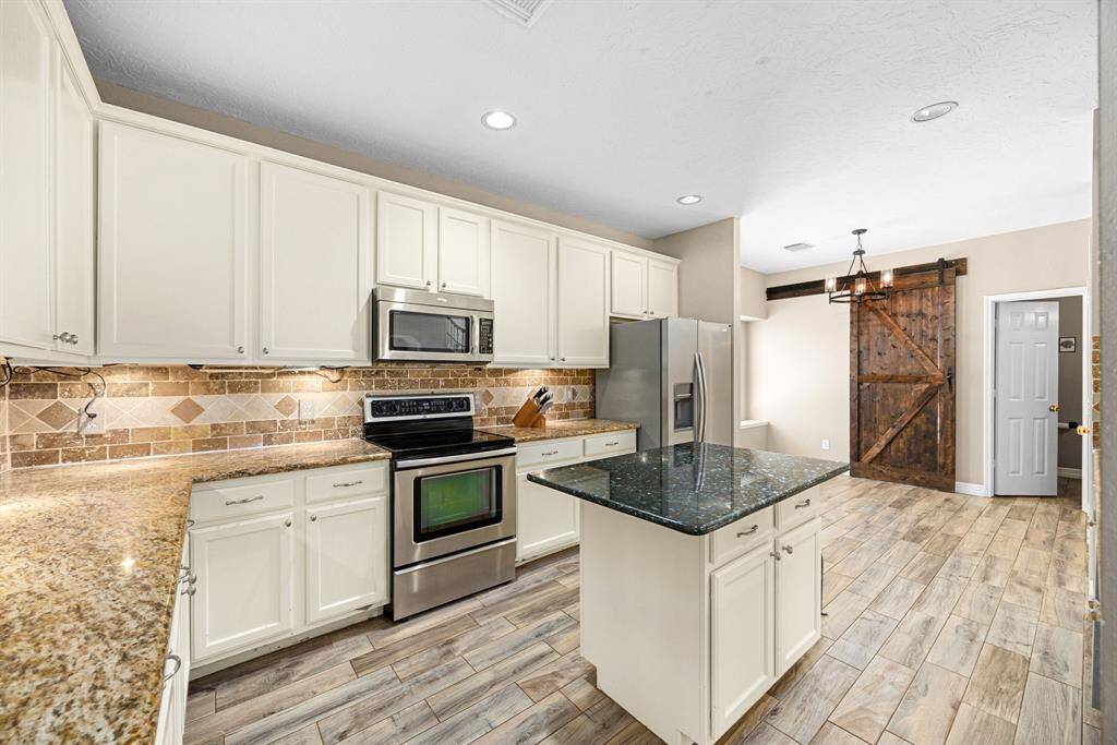 Updated island kitchen.