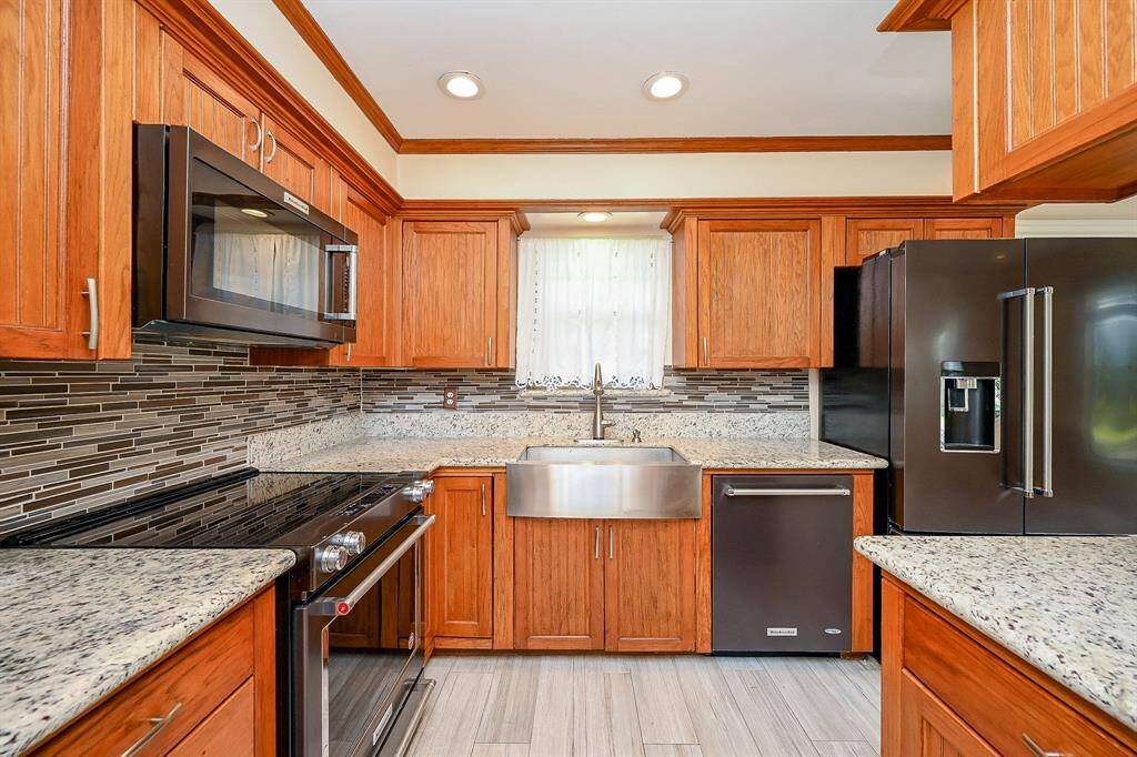 No detail was overlooked when designing the kitchen!  Cabinets also include large pull-out drawers.  BONUS: The refrigerator remains with the home.