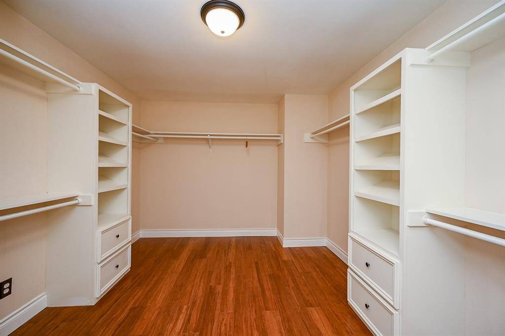 A previous bedroom was converted into a large master closet.  A must see!!