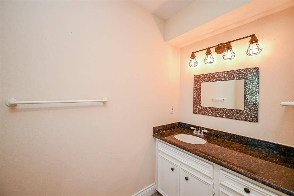 The secondary bathroom allows multiple family members to prepare for the day, as well as, settle-in for the evening.