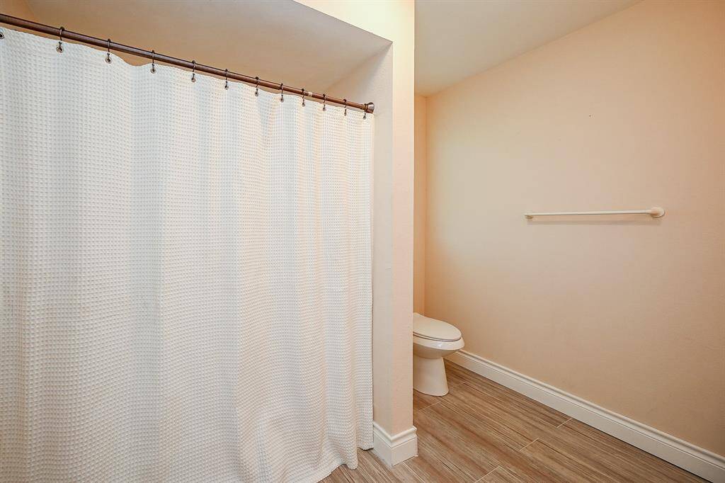 A bathtub in the secondary bathroom makes for easier clean-up time for the kids or...for the adults, a great place to sneak away to simply relax the muscles.