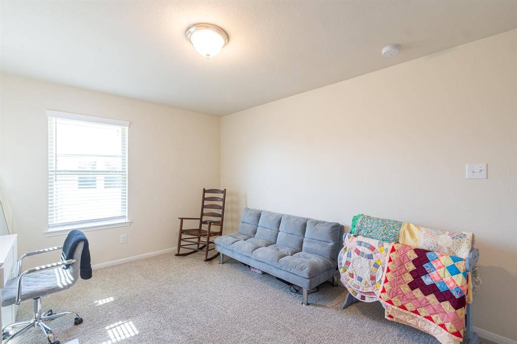 Stylish guest half bath for added convenience.