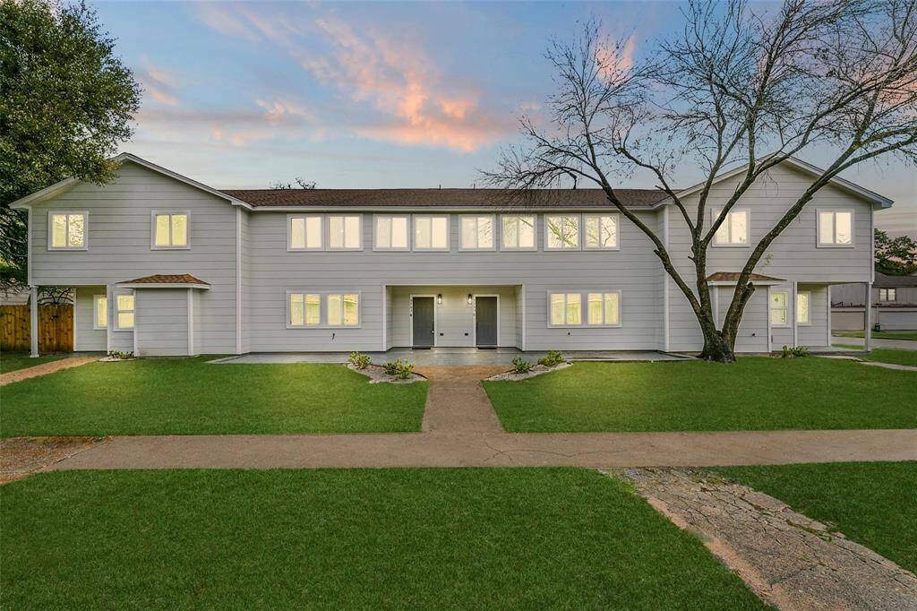 A charming quadplex townhome condo nestled in a quiet neighborhood, featuring a cohesive facade with individual entrances, well-manicured lawns, and many windows that invite abundant natural light. Newly built, this two-story townhome is a gem just blocks away from Hwy 59 for easy commute and 20-25 minutes from Downtown Houston and the Galleria, central for exploring the city.