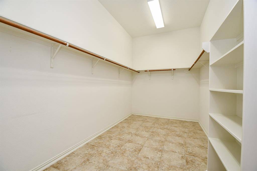 Primary closet