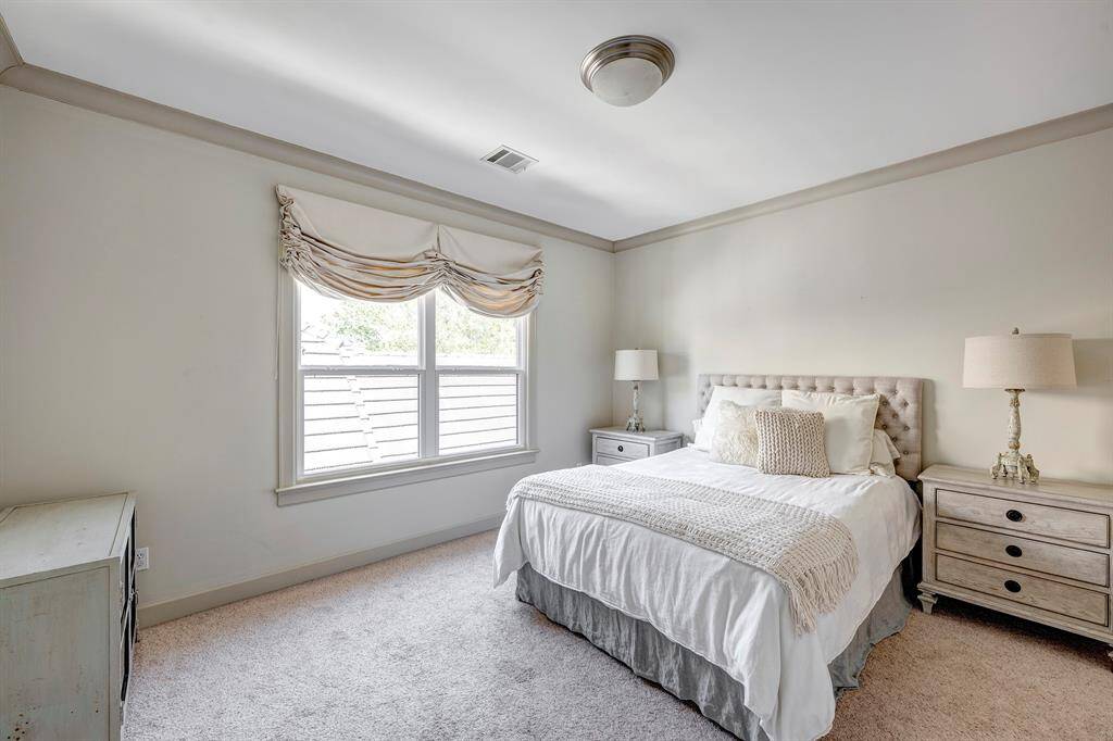 Secondary bedroom on second floor with Hollywood bath