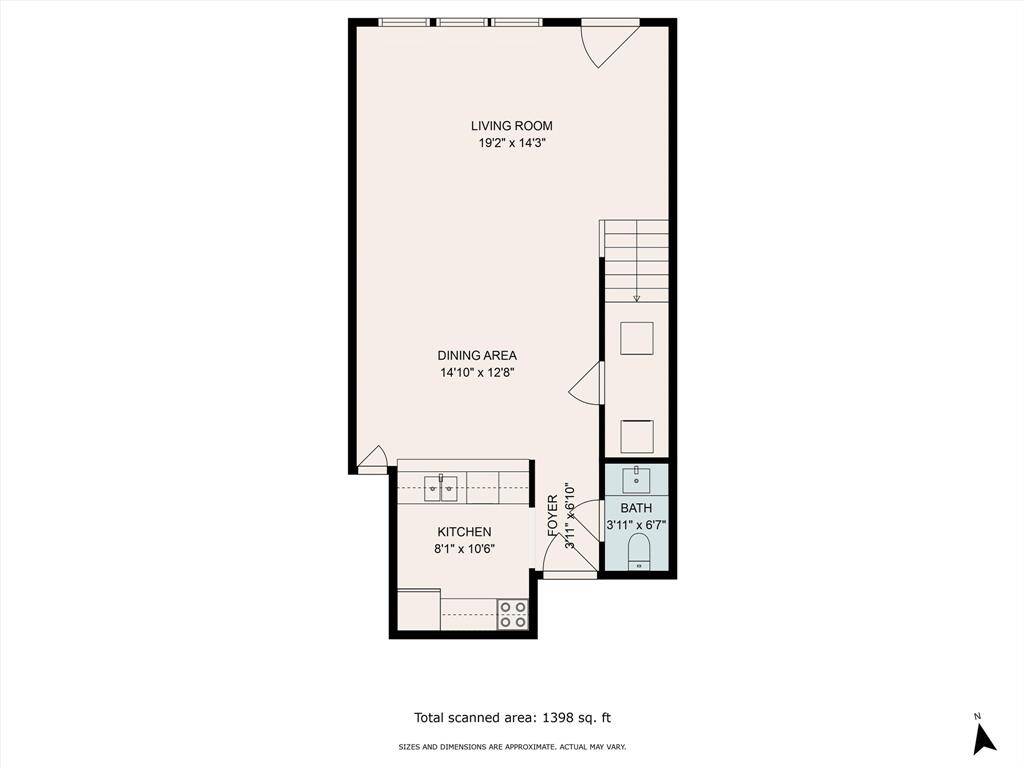 First floor *Please note room measurements and/or estimated square footage are approximations and may not account for all living area in the home.  These are auto-generated visual aids only. Thank you!