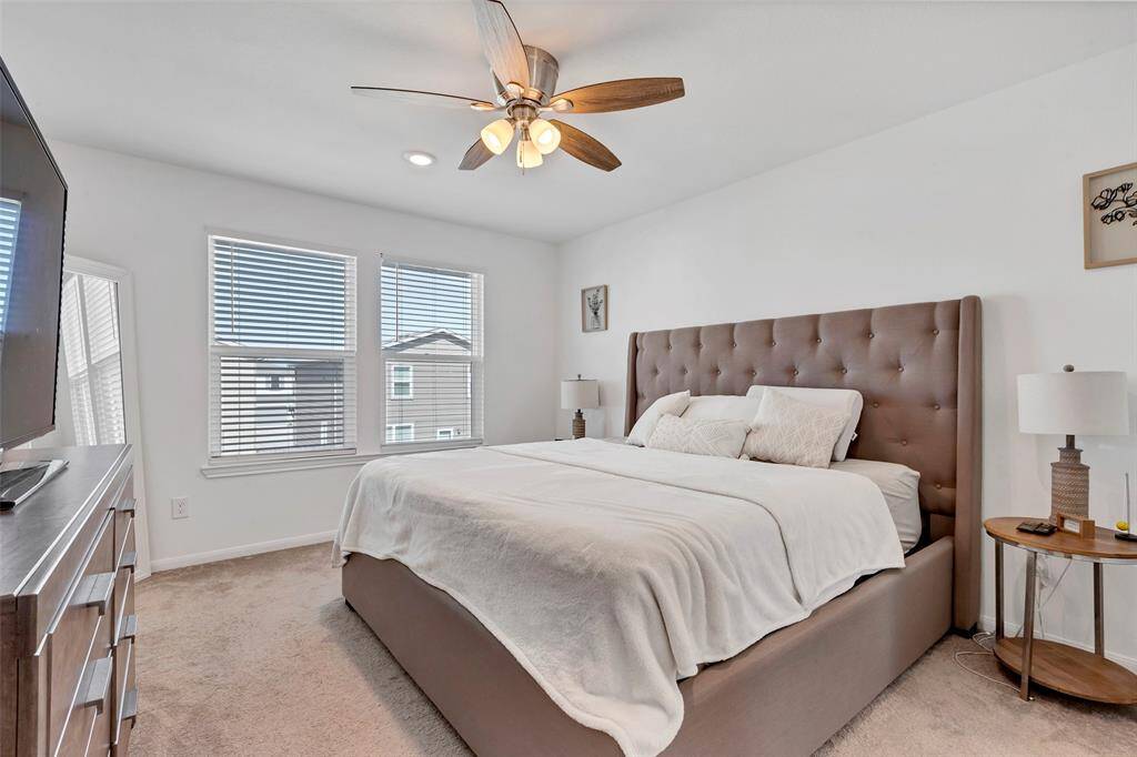The grand master bedroom complete with a walk in closet!