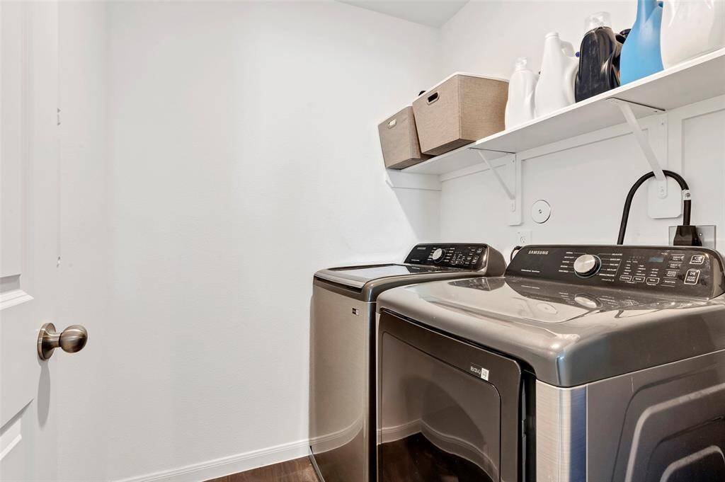 A dedicated laundry room!