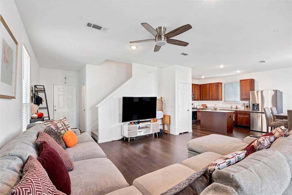 A view of the first floor. This home has modern finishes and a bright and airy feel.