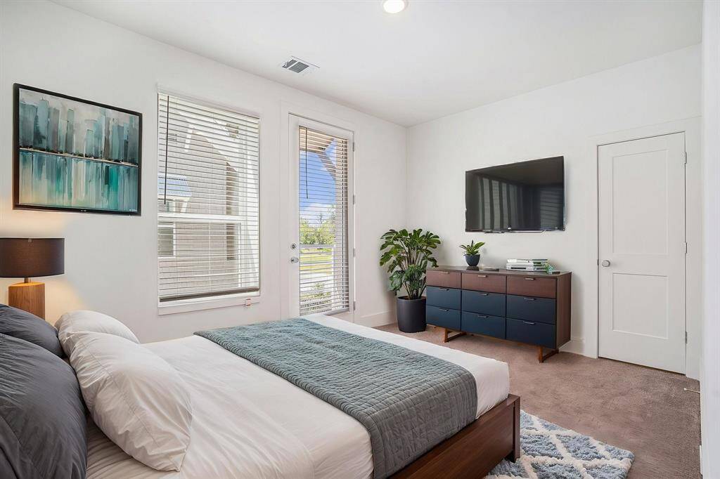 Virtually staged Secondary Bedroom.