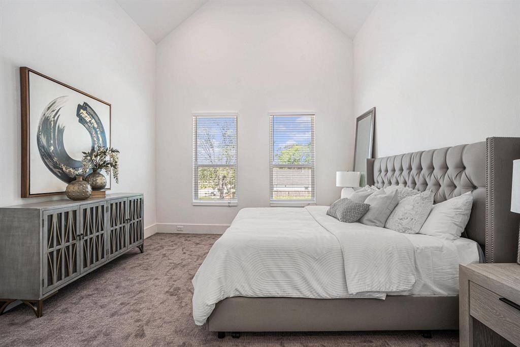 High Ceilings & Spacious Primary Bedroom. Model Home Finishes may vary.