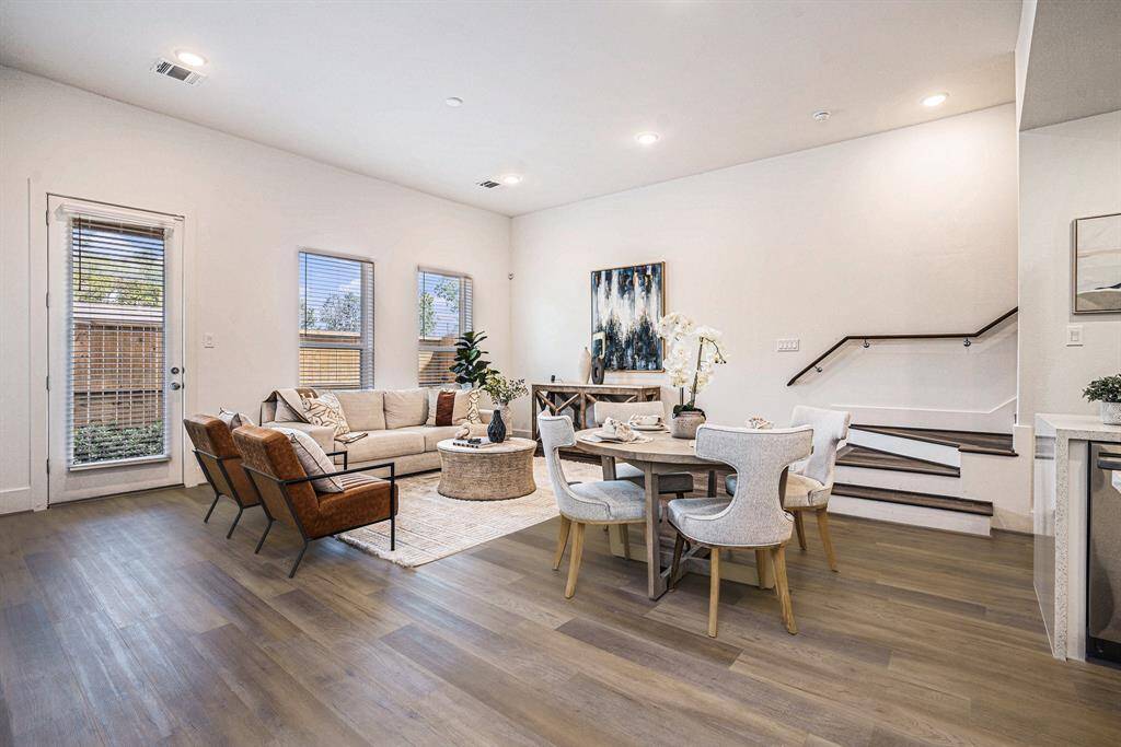 Living Dining Area. Model Home. Same floor plan. Finishes of home may vary.