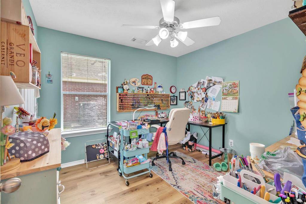 Bedroom 3 is currently an actively used Art Room