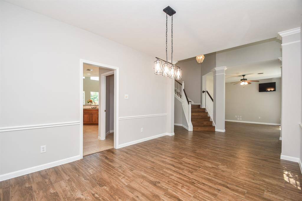 Custom Floor to ceiling stone treatment over fireplace
