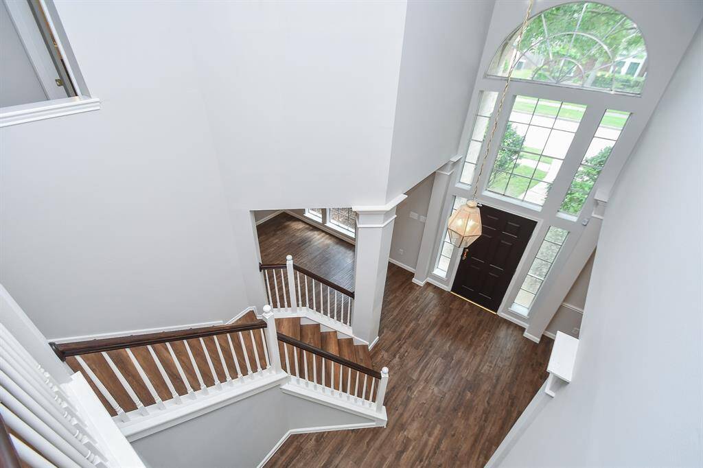 Dramatic high ceilings at the entry