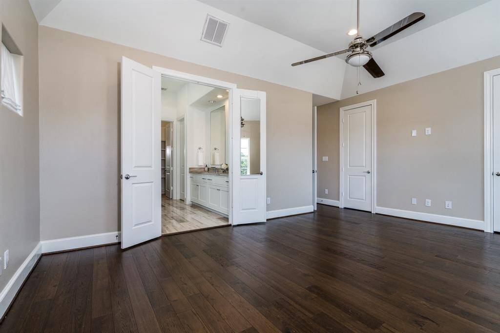 Let's start at the top! The primary bedroom is very spacious and located on the third floor.