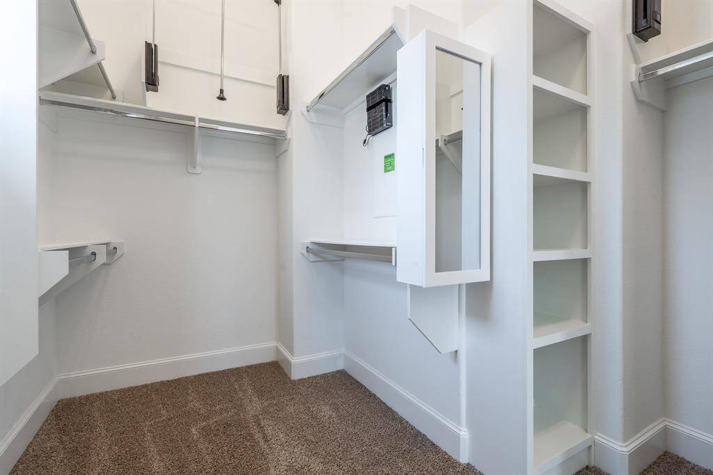 The primary closet.
